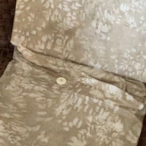 PARACHUTE 100% cotton bone colored meadow print duvet cover